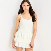 Arizona Womens Juniors Sleeveless Skater Dress