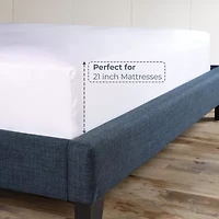 SUPERIOR® Gina Organic Percale Crisp Breathable 300tc Fitted Sheet