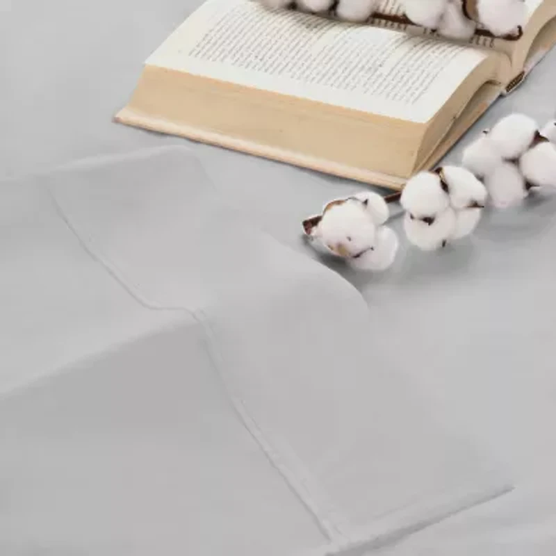 SUPERIOR® Gina Organic Percale Crisp Breathable 300tc Fitted Sheet