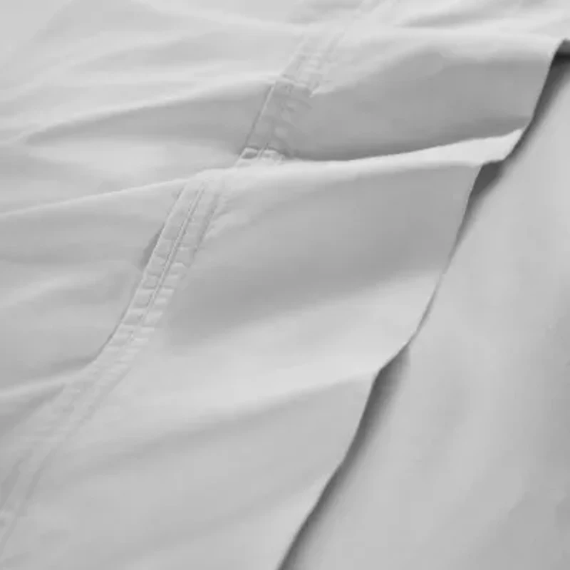 SUPERIOR® Gina Organic Percale Crisp Breathable 300tc Fitted Sheet