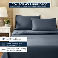 SUPERIOR® Egyptian Cotton Luxury Sateen 850tc Deep Pocket Sheet Set
