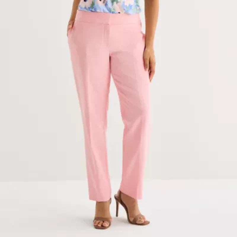 Black Label by Evan-Picone Womens Petite Classic Fit Straight Suit Pant