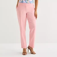 Black Label by Evan-Picone Womens Petite Classic Fit Straight Suit Pant