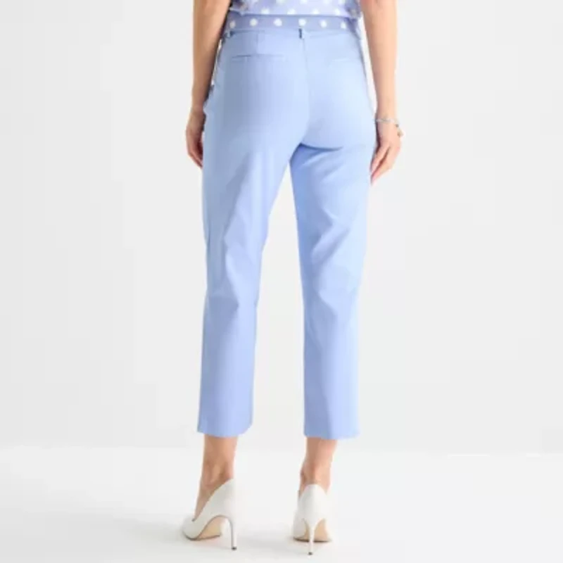 Liz Claiborne Emma Womens Straight Mid Rise Ankle Pant