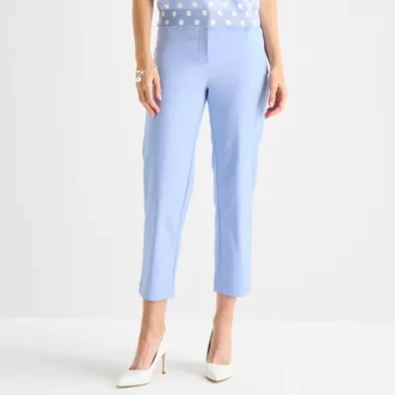 Liz Claiborne Emma Womens Straight Mid Rise Ankle Pant