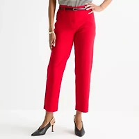 Liz Claiborne Emma Womens Straight Mid Rise Ankle Pant