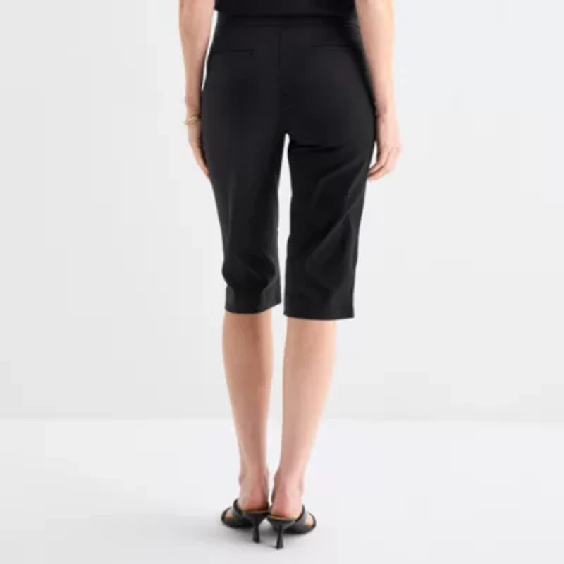 Liz Claiborne Womens Straight Capri Pant