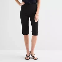 Liz Claiborne Womens Straight Capri Pant