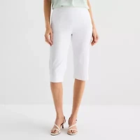 Liz Claiborne Lisa Womens Straight Capri Pant