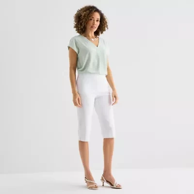 Liz Claiborne Lisa Womens Straight Capri Pant