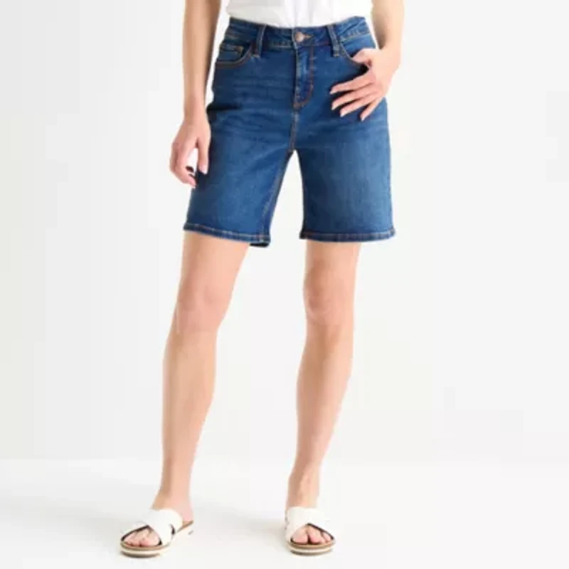 Liz Claiborne Lana Womens Denim Short
