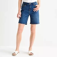 Liz Claiborne Lana Womens Denim Short