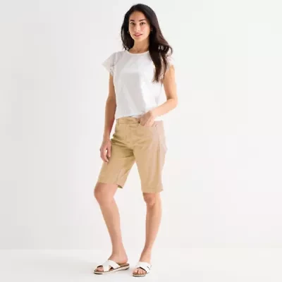 St. John's Bay Womens 11" Bermuda Short