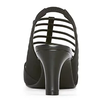 east 5th Neville Womens Round Peep Toe Block Heel Pumps