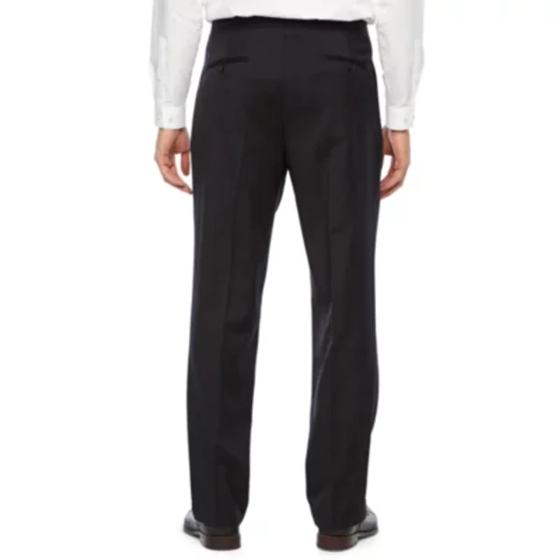 Stafford® Pleated Tuxedo Pants
