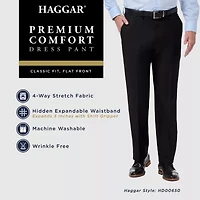 Haggar Premium Comfort Mens Classic Fit Flat Front Pant