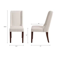 Madison Park Victor Wing Set of 2 Dining Chairs