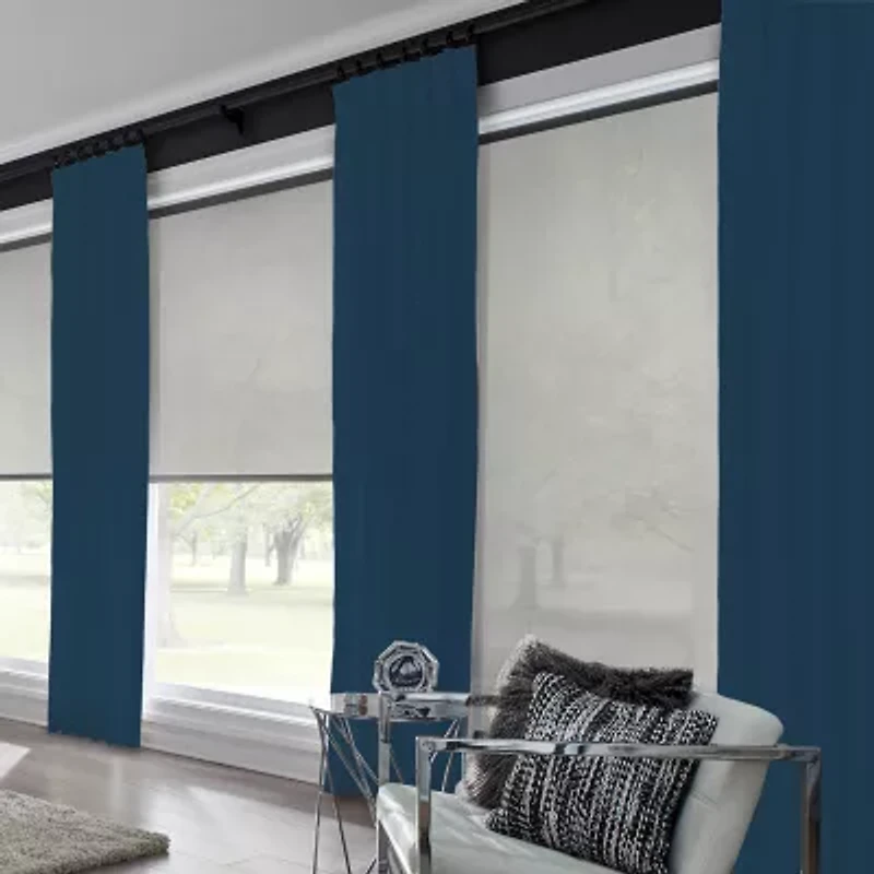 Bali Coastal Pinch Pleat Custom Light-Filtering Single Curtain Panel