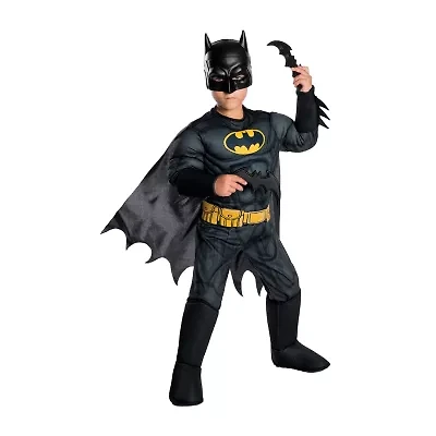 Little & Big Kid Boys Deluxe Batman DC Comics 4-pc. Costume