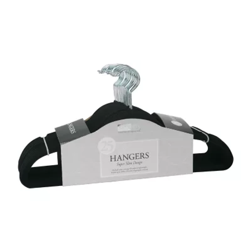 Kennedy International Slim Flocked 25-pc. Hangers