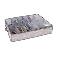 Kennedy International Grey Pattern 12-Compartment Underbed Storage