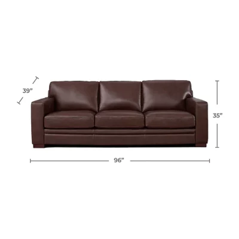 Amax Leather Dillon Upholstery Collection Track-Arm Sofa