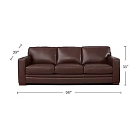 Amax Leather Dillon Upholstery Collection Track-Arm Sofa