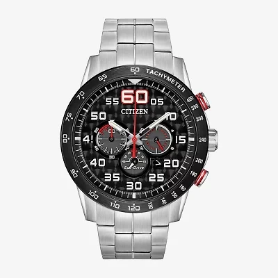 Citizen Sport Casual Mens Chronograph Silver Tone Stainless Steel Bracelet Watch Ca4431-50e