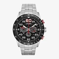 Citizen Sport Casual Mens Chronograph Silver Tone Stainless Steel Bracelet Watch Ca4431-50e