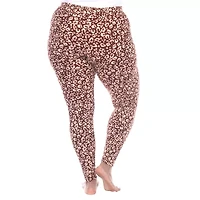 White Mark Womens Mid Rise 28" Plus Full Length Leggings