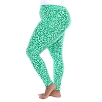 White Mark Womens Mid Rise 28" Plus Full Length Leggings