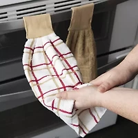 Ritz 2-pc. Solid and Multi Kitchen Tie Towel Set