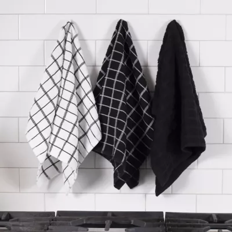 Ritz Terry Check 3-pc. Kitchen Towel Set