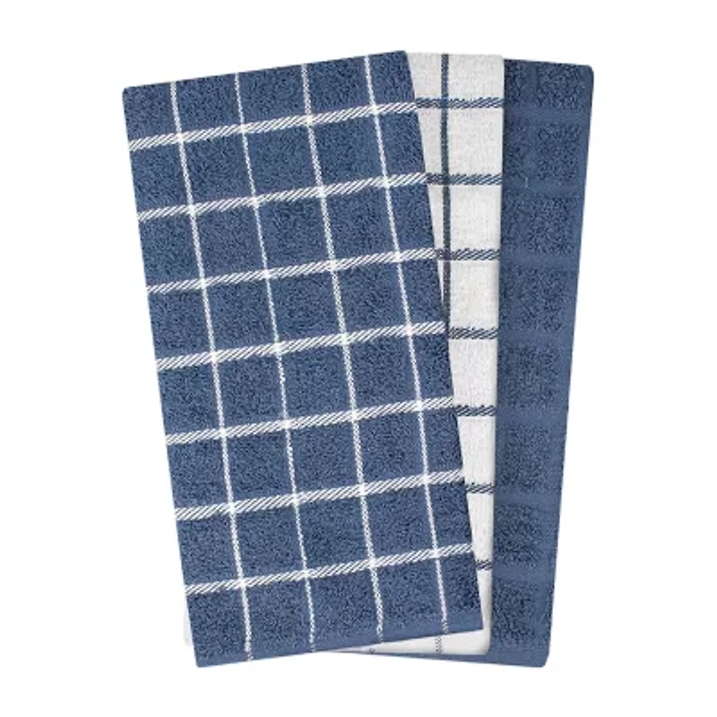 Ritz Terry Check 3-pc. Kitchen Towel Set