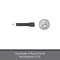 Kenney Fast Fit No Tools Pack 7/16 Tension Curtain Rod