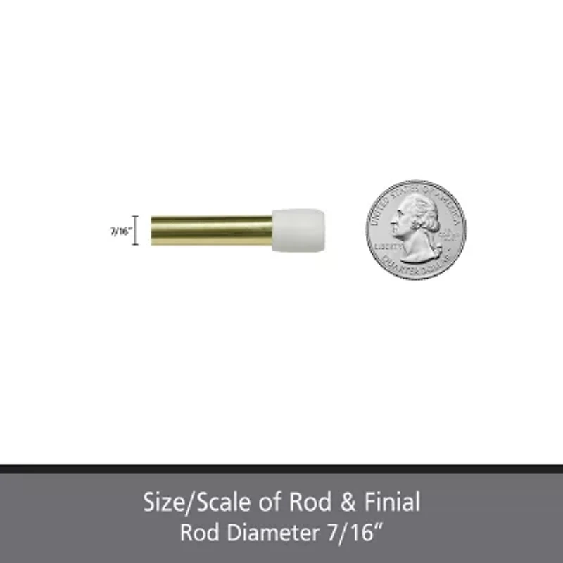 Kenney Fast Fit No Tools Pack 7/16 Tension Curtain Rod