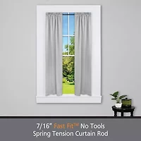 Kenney Fast Fit No Tools Pack 7/16 Tension Curtain Rod