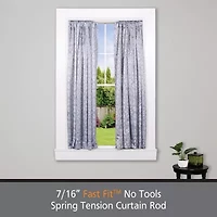 Kenney Fast Fit No Tools Pack 7/16 Tension Curtain Rod