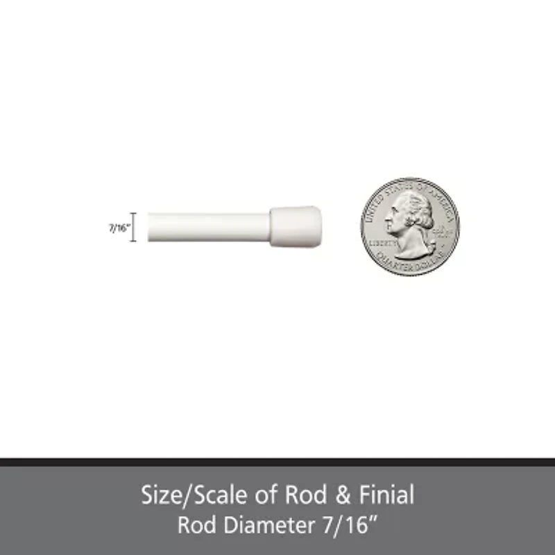 Kenney Fast Fit No Tools Pack 7/16 Tension Curtain Rod