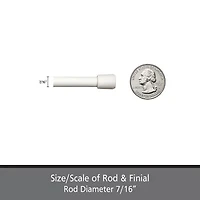 Kenney Fast Fit No Tools Pack 7/16 Tension Curtain Rod