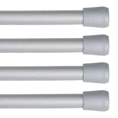 Kenney Fast Fit No Tools 4 Pack 7/16 Tension Curtain Rod