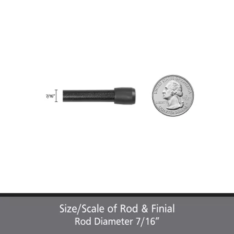 Kenney Fast Fit No Tools Pack 7/16 Tension Curtain Rod