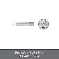 Kenney Fast Fit No Tools 4 Pack 7/16 Tension Curtain Rod