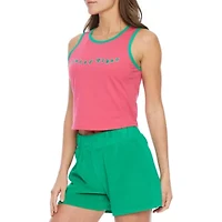 Juicy By Couture Ringer Womens Crew Neck Sleeveless Tank Top