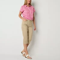 St. John's Bay Womens Tall Short Sleeve Blouse
