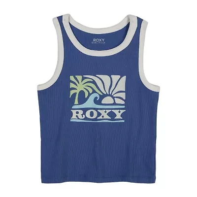 Roxy Big Kid Girls Crew Neck Short Sleeve Tank Top