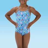 Dolfin Little & Big Kid Girls Easy-on + Easy-off Animal One Piece Swimsuit