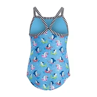 Dolfin Little & Big Kid Girls Easy-on + Easy-off Animal One Piece Swimsuit