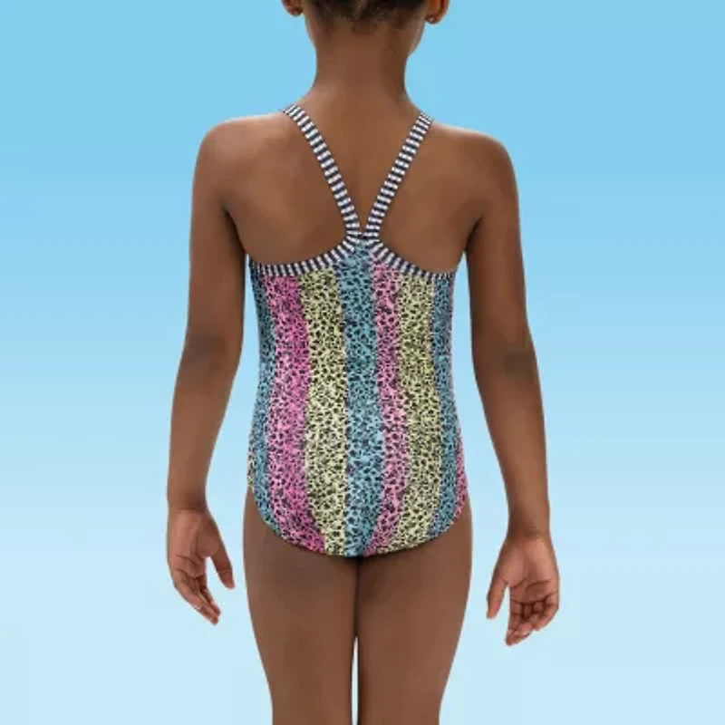 Dolfin Little & Big Kid Girls Easy-on + Easy-off One Piece Swimsuit
