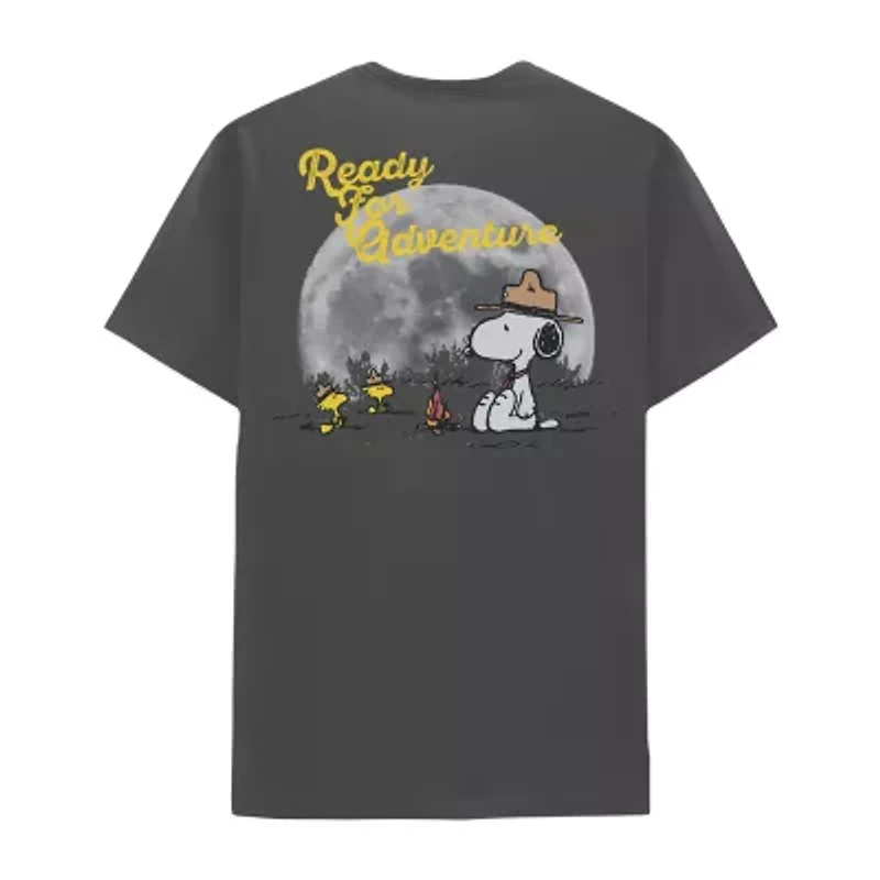 Mens Short Sleeve Snoopy Graphic T-Shirt